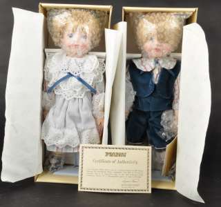 SEYMOUR MANN Hansel and Gretel Porcelain Dolls Connoisseur 