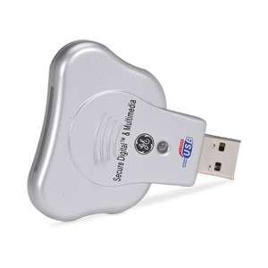 GE 97931 Secure Digital & Multimedia Card Reader   USB 2.0 at 