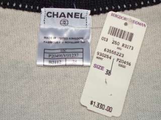 CHANEL classic cashmere sweater suit set tank dress cardigan vest 36 