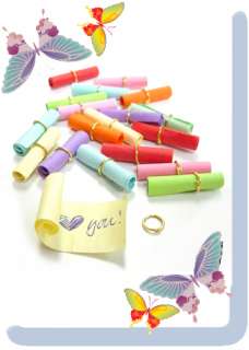 Tiny message paper for glass vials bottle charms 50PCS G  
