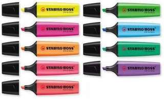 Stabilo BOSS ORIGINAL Textmarker alle Farben & Etuis  