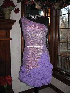 Sherri Hill 8432 Lilac Sequined Cocktail Dress 8  