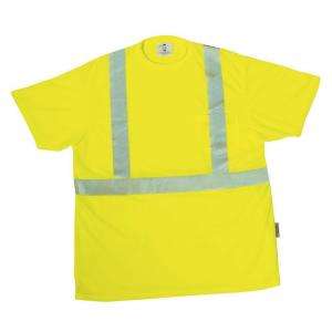 3M Tekk Protection Yellow Unisex Extra Extra Large Safety T Shirt 