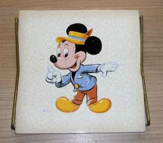 Untersetzer Kachel Fliese Micky Maus 50iger Jahre  