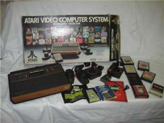 Atari CX 2600A Gaming Console W 8 Games & Original Box 032700913564 