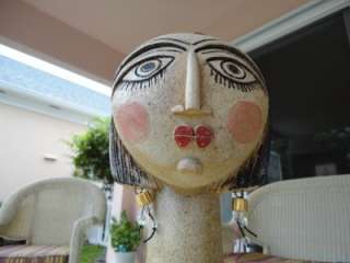 Picasso Style Art Pottery WomanBust.Surreal/Cubist  