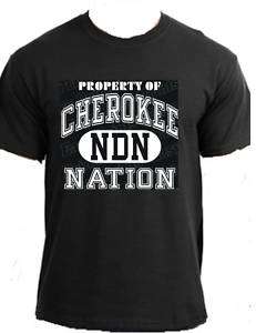 PROPERTY OF CHEROKEE Native American 4X 5X 6X t shirt  
