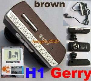 Brown Gerry H1 A2DP Music Bluetooth Stereo Headset WBox  
