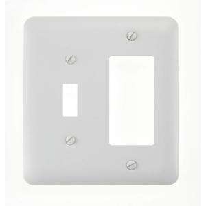 Amerelle 2 Gang Toggle and Rocker Wall Plate C935TRW 