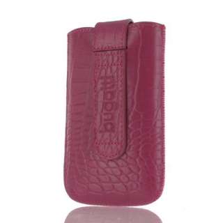 Bugatti Ledertasche Handytasche Croco pink SL   Nokia Lumia 800  