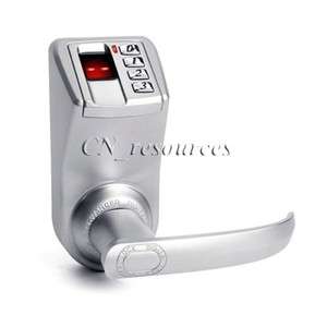 Adel Silvery 3398 Fingerprint, Pin Code & Key Door Lock  