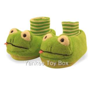 TODDLER FROG REPTILE SOCK TOP SLIPPERS   SIZES 5/6 9/10  