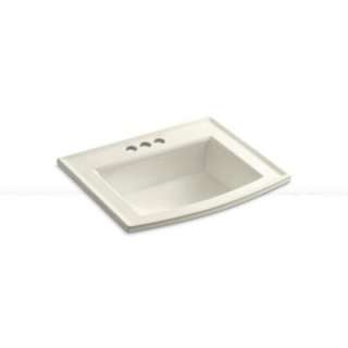   Archer Self Rimming 4 in.Centers Drop in Bathroom Sink with in Biscuit