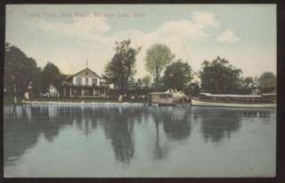 Postcard Buckeye Lake OHIO Shell Beach Hotel 1907?  