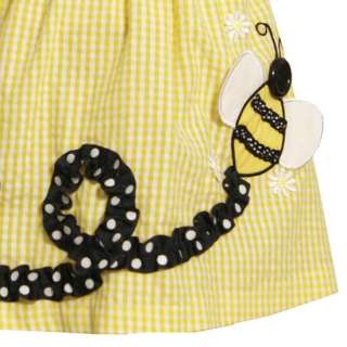 New Toddler Girls Bonnie Jean sz 4T Yellow BUMBLE BEE Dress Summer 