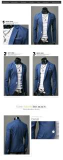 mens casual 1button blazer 5color sz(US XS,S,M)  