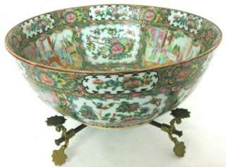 SPECTACULAR 19TH CENTURY CHINESE EXPORT LARGE ROSE MEDALLION BOWL W 