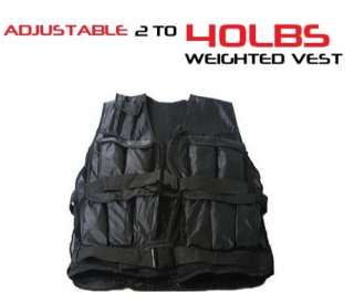 From 2lbs To 40lbs Adjustable Athletic Weighted Vest  