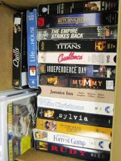 VHS Lot of 16 Drama Movie Video Tapes Classic Cinema  