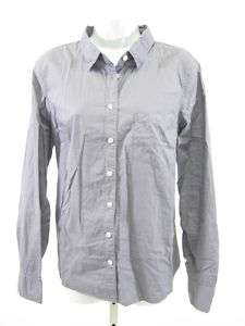 CREW Purple Button Down Blouse Shirt Top Sz 12  