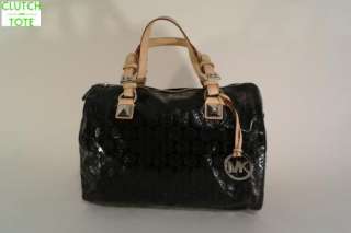 Michael Kors Grayson Large Black Satchel Handbag  