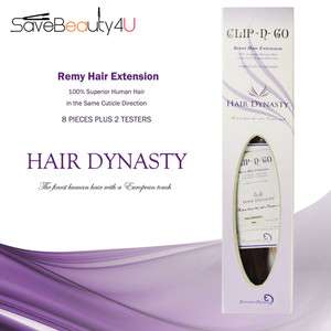   Go Hair Dynasty 14 Clip on Hair 100% Human Remi Hair Extension  