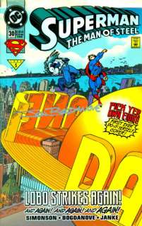 SUPERMAN MAN OF STEEL #30 SIGNED JON BOGDANOVE  