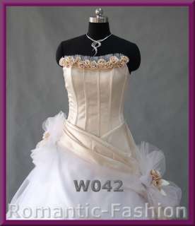 Elegantes zweifarbiges Brautkleid Größe 34 bis 54+NEU♥  