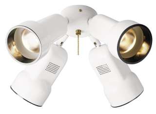 HUNTER 4 Bullet Spotlight Ceiling Fan Light White 28098 049694280985 