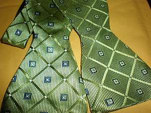 HASPEL BOW TIE GREEN BLUE NEW WITH TAG  