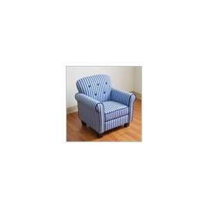  Boys Wingback With Blue Strip Navy Piping Furniture 