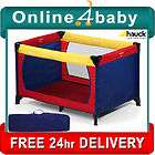   HAUCK PORTABLE SUNSHINE RED DREAM N PLAY BABY TRAVEL COT PLAYPEN