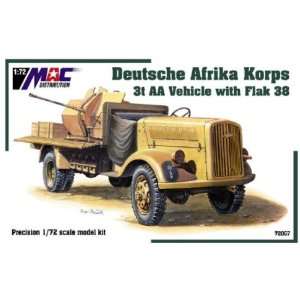    MAC 1/72 German 3 Ton Opel Blitz AA Truck w/Flak Kit Toys & Games