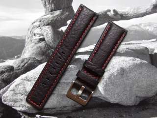 Black Calf Leather with Red stitching and soft Black Lotus Calf lining