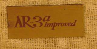 Acoustic research ar 3a improved revisionate, restaurate, perfette