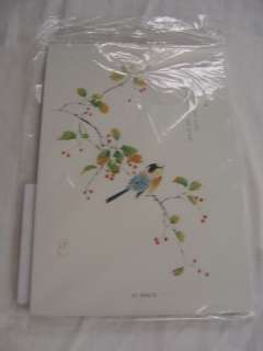 vtg WWII JAPANESE PAPER STATIONARY Cherry Blossom Bird  