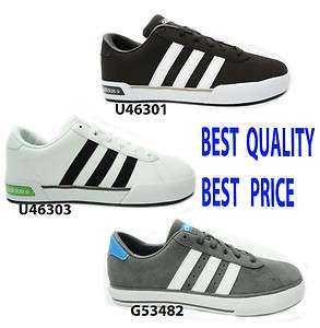 MENS ADIDAS DAILY VULC LEATHER TRAINERS SHOES UK 7 12  