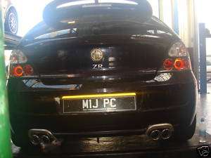 MG ZR Stainless Steel Dual Exit Exhaust Twin Tailpipes  