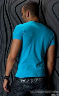   T SHIRT RE ROCK 4EVER TURQUOISE NEUF HOMME TAILLE S