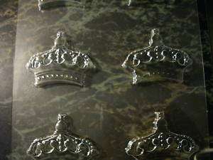 NEW STYLE ORNATE CROWN CHOCOLATE CANDY SOAP MOLD MOLDS  