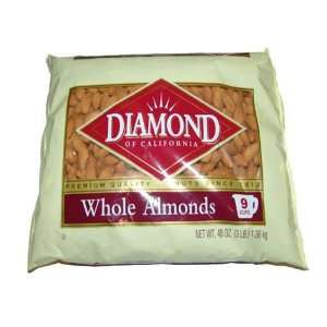 Diamond of California Whole Almonds   48 Grocery & Gourmet Food