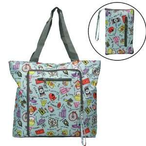 Color Flower Reusable Trendy Fashion shopping Tote Bag / Eco Shopping 