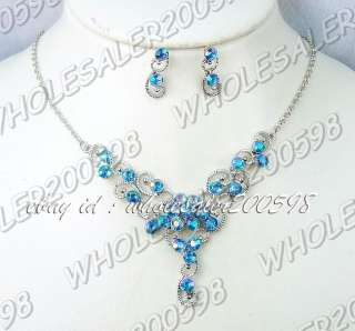 GOOD NEW1DZ(12sets) alluring Czech&alloy necklaces and earrings