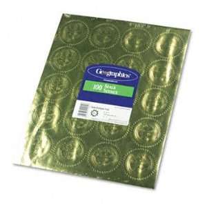  Geographics 20014   Gold Foil Embossed Official Seal of 