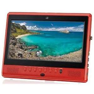  GPX TL909R 9 inch Portable Red LCD HDTV Electronics