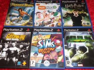   *BUNDLE* 6 Playstation 2 games, Prince Of Persia, Sims bustin 