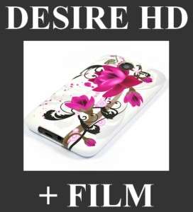   ★ COQUE HOUSSE SILICONE GEL DESIGN HTC DESIRE HD +FILM★