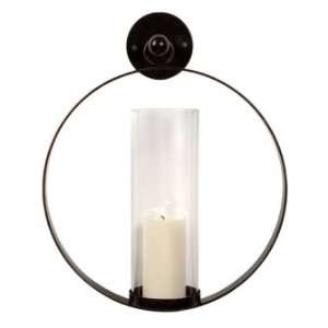 IMAX Occento Round Hurricane Wall Sconce 