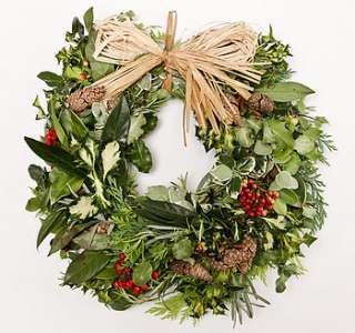 natural red berry christmas wreath by biome lifestyle 