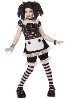 Tween Goth Raggedy Rag Doll Anne Girl Halloween Costume on PopScreen